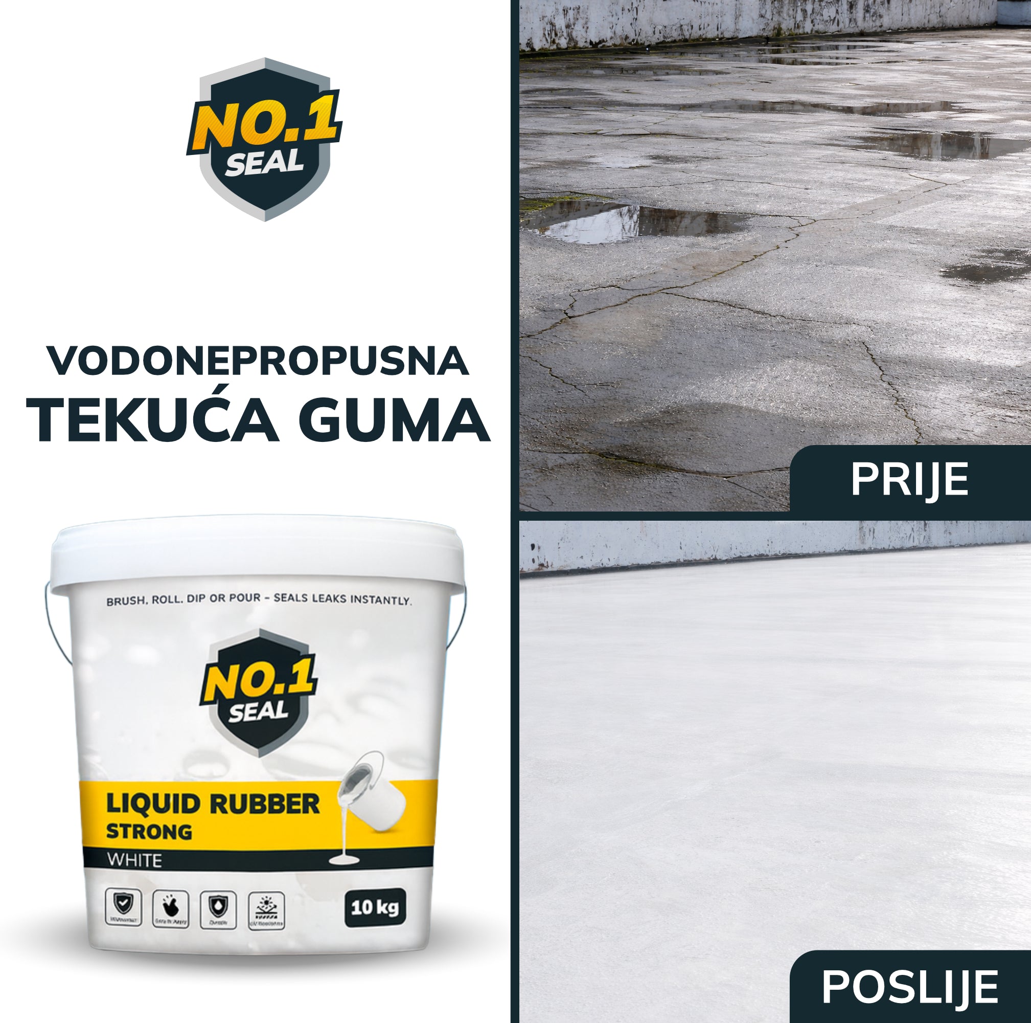 No.1 Seal® - Tekuća guma - Bijela STRONG